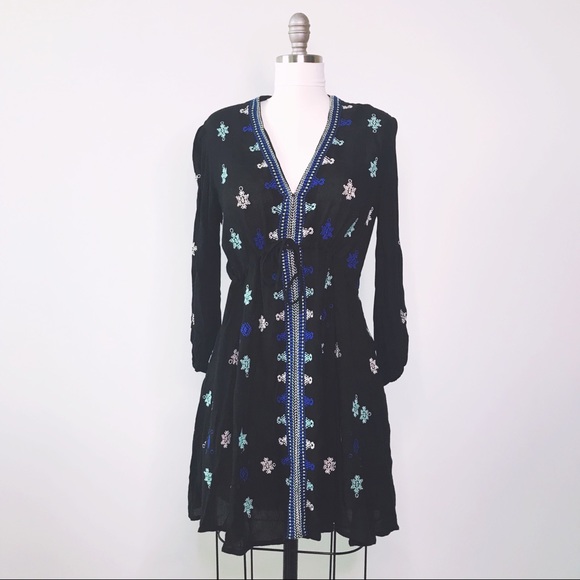 Free People Embroidered Tunic Dress - Picture 2 of 6